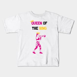 Queen of the boxing ring, light Kids T-Shirt